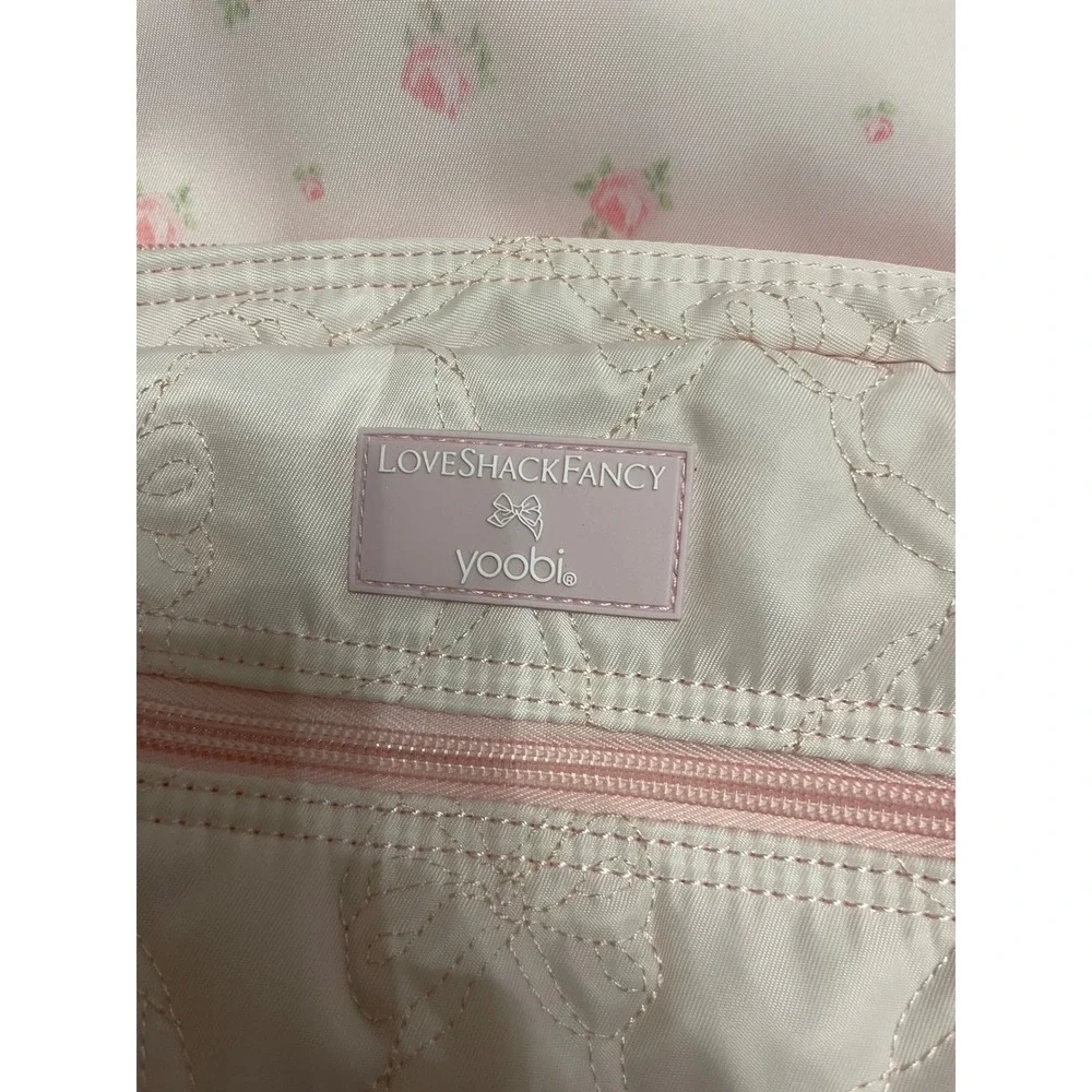 LoveShackFancy x Yoobi Pink Floral Backpack and Insulated Lunch Bag Set NWT